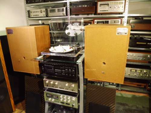 Hans Deutsch  Amadeus handgefertigt 1972 Echtholz  Horn HiFi-Rarität